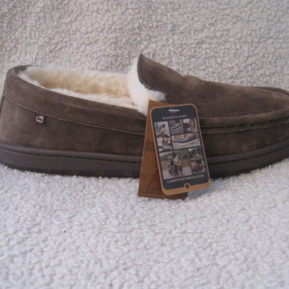 Lamo Harrison Moc Chocolate Brown Slippers - Picture 7 of 12